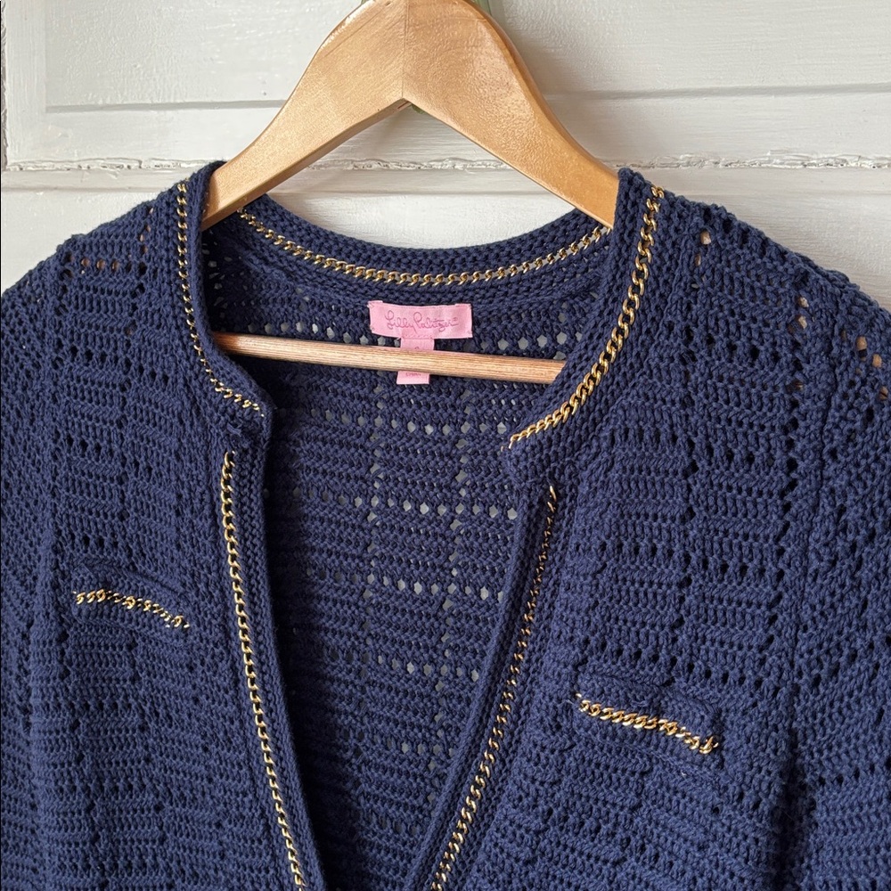 LILY PULITZER ROSA KNIT CARDIGAN SWEATER - Picture 3 of 8